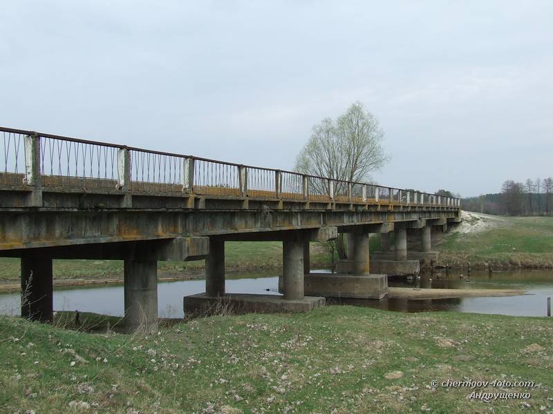 Старый мост через реку Убедь в с.Рудня
