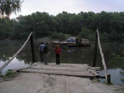 Паром на реке Десна в Соснице