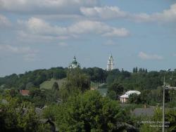 Вид на Троицко-Ильинский монастырь