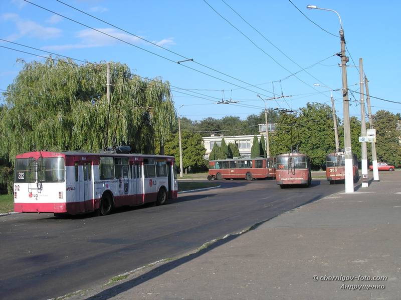 Троллейбусы на конечной