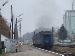 Пригородный поезд Ворожба-Щорс на станции Мена